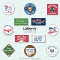 Load image into Gallery viewer, baseball sports events Photo Booth Props Set by Lush Party Studio
