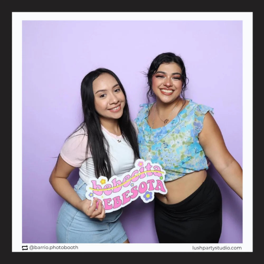 bebesota photo booth prop for latin hispanic parties bad bunny