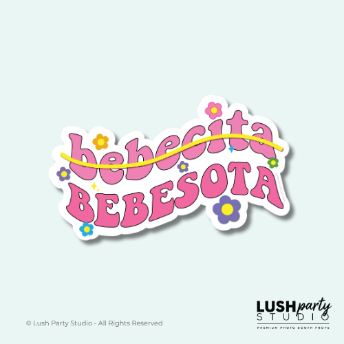 Bad bunny bebecita bebesota Photo booth prop word sign