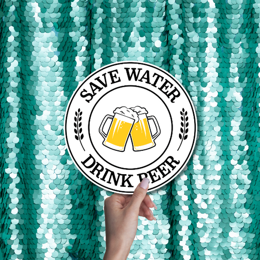 I wish I were beer Oktoberfest Photo Booth Word Prop Sign