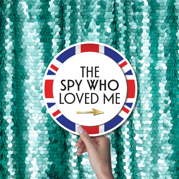 bond photo prop sign