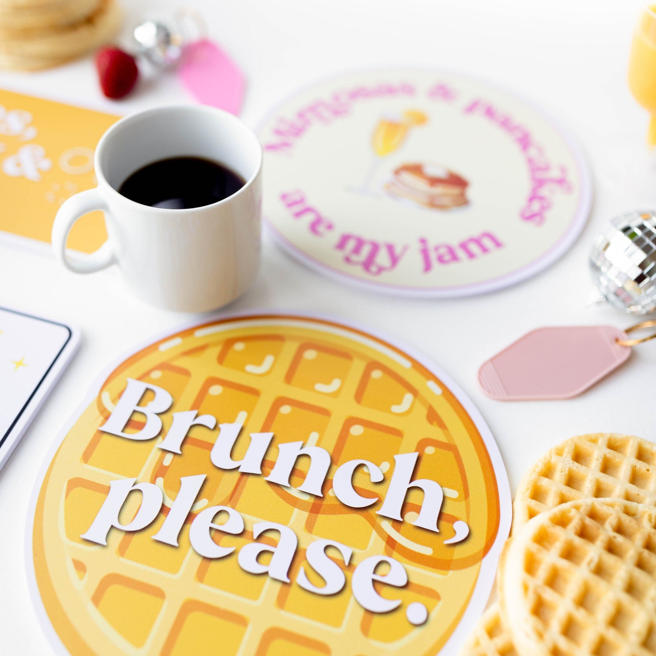 brunch photo booth prop set by lush party studio