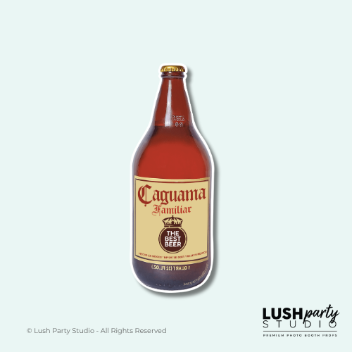 Caguama Familiar beer bottle photo booth prop by lush party studio
