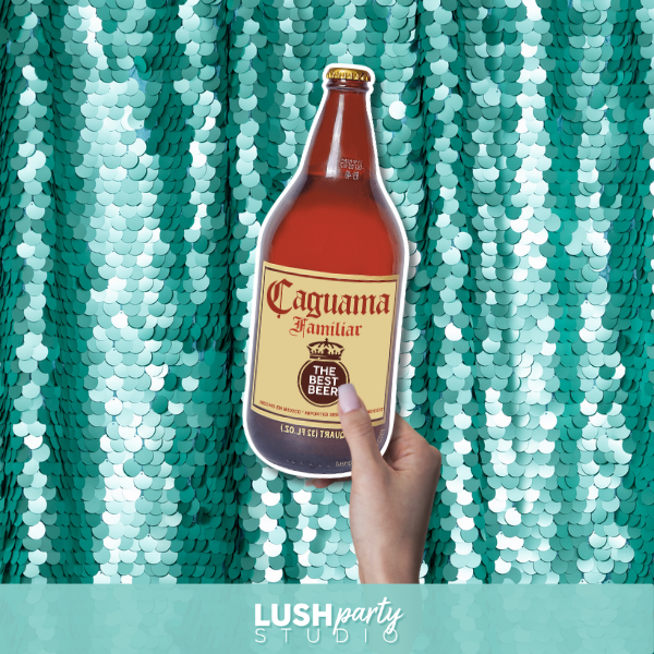 photo booth prop Caguama beer bottle by lush party studio