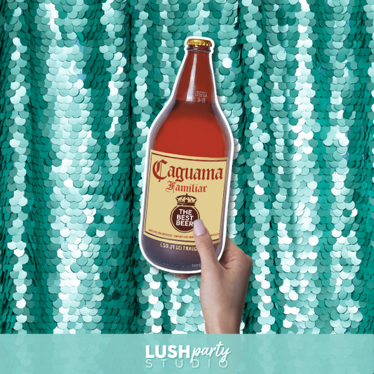 photo booth prop Caguama beer bottle by lush party studio