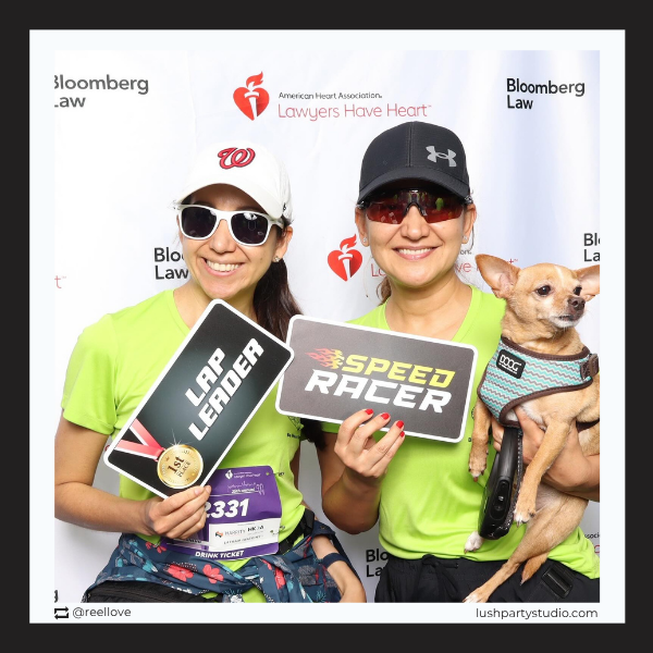 Photo booth prop signs with car racing phrases by lush party studio
