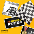 Load image into Gallery viewer, car racing photo booth props by lush party studio
