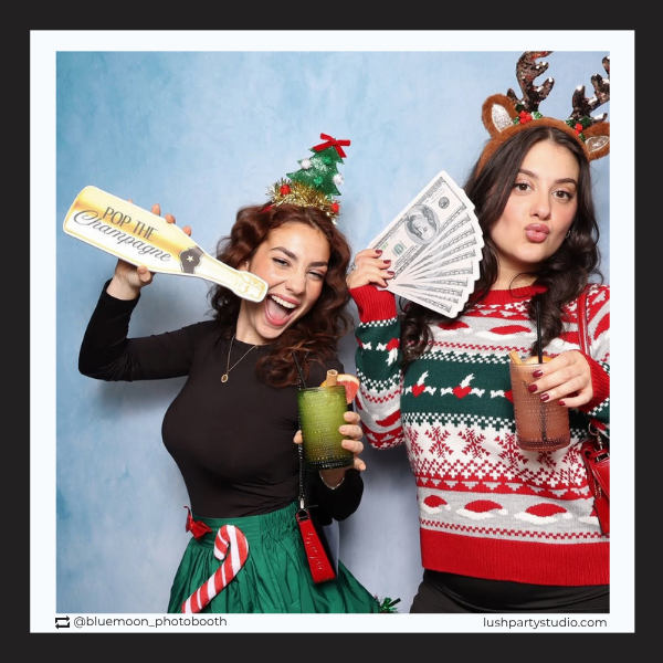 Champagne photo booth prop