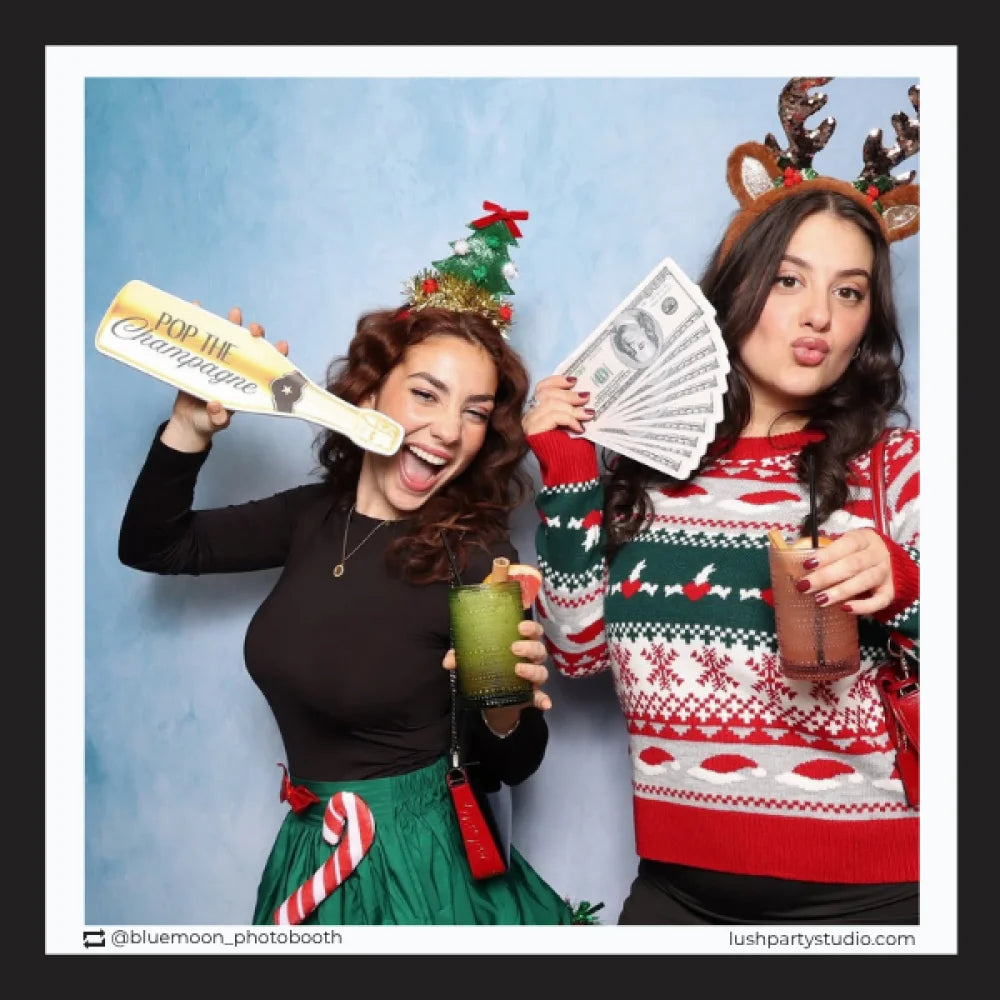 Champagne photo booth prop