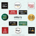 Load image into Gallery viewer, classy modern holiday Christmas photo booth prop signs bundle 
