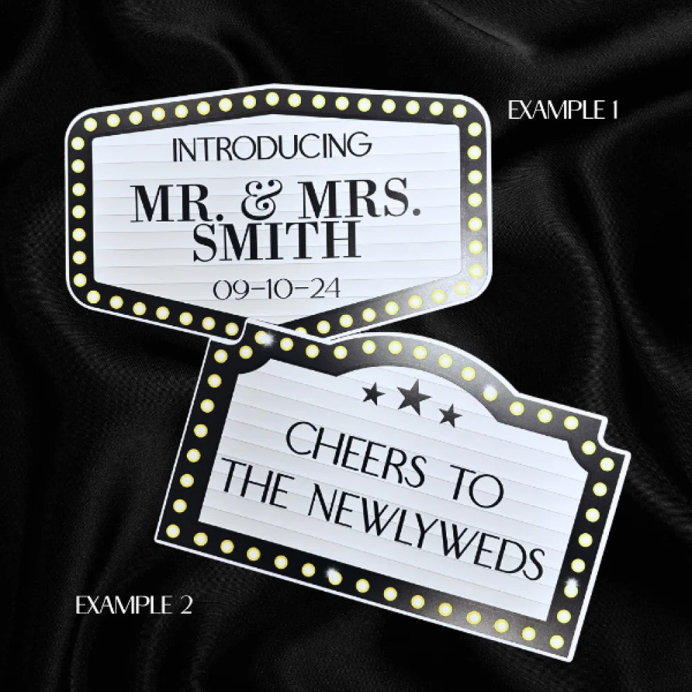custom marquee photo booth props custom