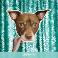 Load image into Gallery viewer, custom photo booth prop of pet head for parties and weddings
