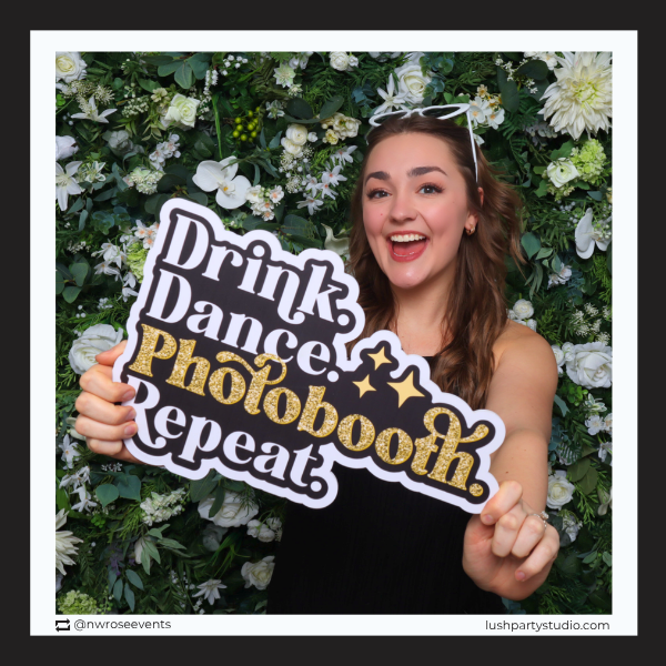 DRINK DANCE PHOTOBOOTH REPEAT - GOLD