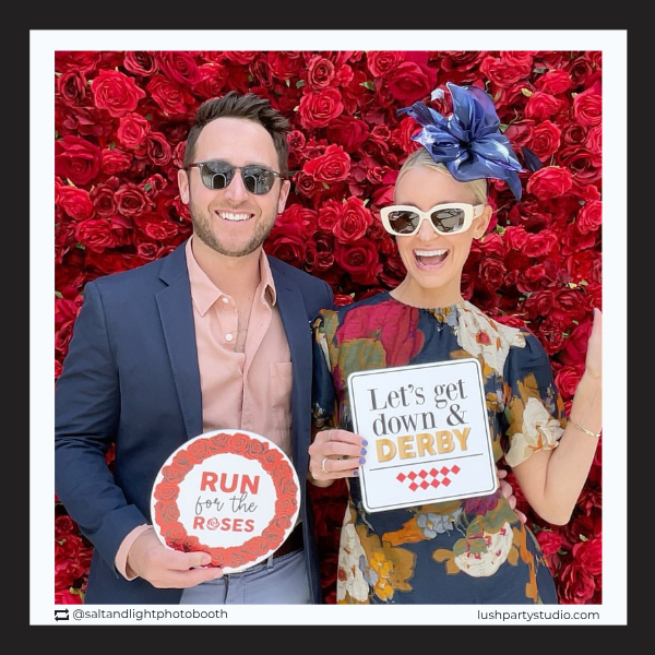 photobooth prop signs for Kentucky Derby events
