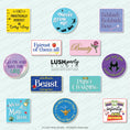 Load image into Gallery viewer, disney inspired photo booth prop signs for children parties, birthdays and events by lush party studio 
