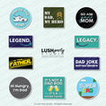 Load image into Gallery viewer, Fathers day photobooth prop signs with humorous and affectionate phrases  by lush party studio
