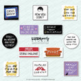 Load image into Gallery viewer, friends 90s photo booth prop bundle

