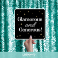 Load image into Gallery viewer, photobooth prop 'Glamorous and Generous!' by Lush Party Studio 
