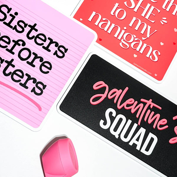 galentines photo prop bundle by lush party studio