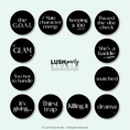 Load image into Gallery viewer, glam vogue photo booth prop signs
