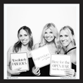 Load image into Gallery viewer, photo booth prop signs with party phrases in a black and white photo 
