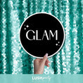 Load image into Gallery viewer, best photo booth prop sign with 'GLAM' text by lush party studio
