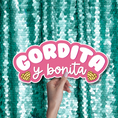 Load image into Gallery viewer, gordita photo booth prop word sign
