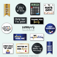 Load image into Gallery viewer, Collection of classy graduation photo booth props, congrats grad props set for grad party celebration
