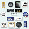 Load image into Gallery viewer, Collection of classy graduation photo booth props, congrats grad props set for grad party celebration
