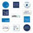 Load image into Gallery viewer, Hanukkah-themed phrases and designs, made by Lush Party Studio.

