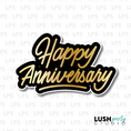 Load image into Gallery viewer, happy anniversary photo booth prop word sign
