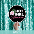 Load image into Gallery viewer, Photo Prop sign with 'Hot Girl Summer' text by Lush Party Studio 
