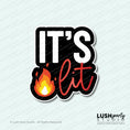 Load image into Gallery viewer, it's lit photo prop word sign

