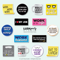 Load image into Gallery viewer, Collection of office corporate photo booth props with humorous sayings for parties and events
