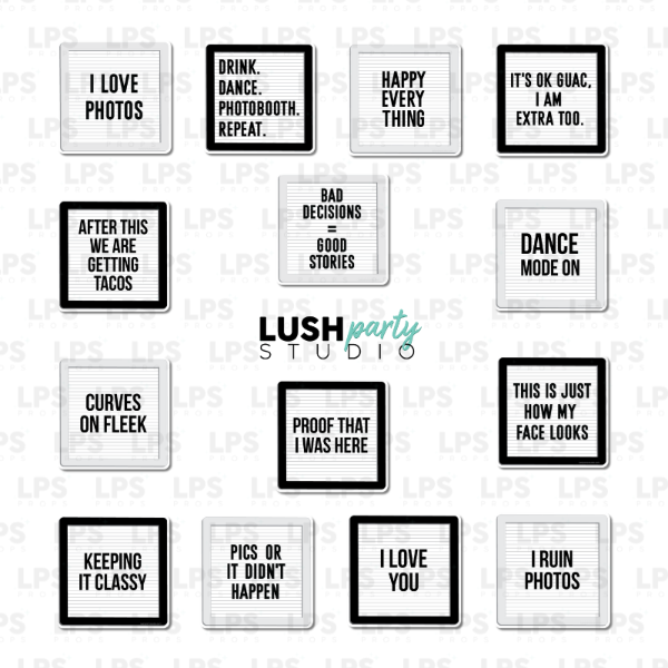 Letterboard  Photo Booth Props