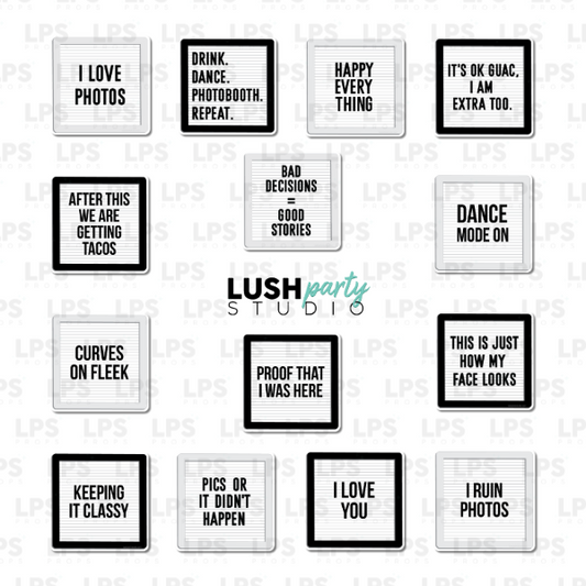 Letterboard  Photo Booth Props