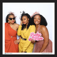 Load image into Gallery viewer, Three women posing together with a 'Lucky in Love' wedding prop sign
