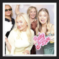 Load image into Gallery viewer, Four women posing together with a 'Lucky in Love' sign in a photo booth setting.
