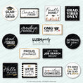 Load image into Gallery viewer, luxe glam graduation photo booth props Graduation Party Photo Booth Word Prop Signs
