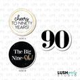 Load image into Gallery viewer, 90th birthday  photo booth prop signs
