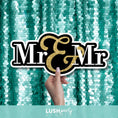 Load image into Gallery viewer, wedding photo prop 'Mr & Mr' sign by Lush Party Studio
