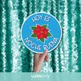 Load image into Gallery viewer, photobooth prop with poinsettia design and text 'Hoy es Noche Buena' 
