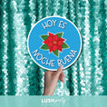 Load image into Gallery viewer, photobooth prop with poinsettia design and text 'Hoy es Noche Buena' 
