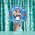 Load image into Gallery viewer, Photo prop sign with 'You Had Me at Guten Tag' text by Lush Party Studio

