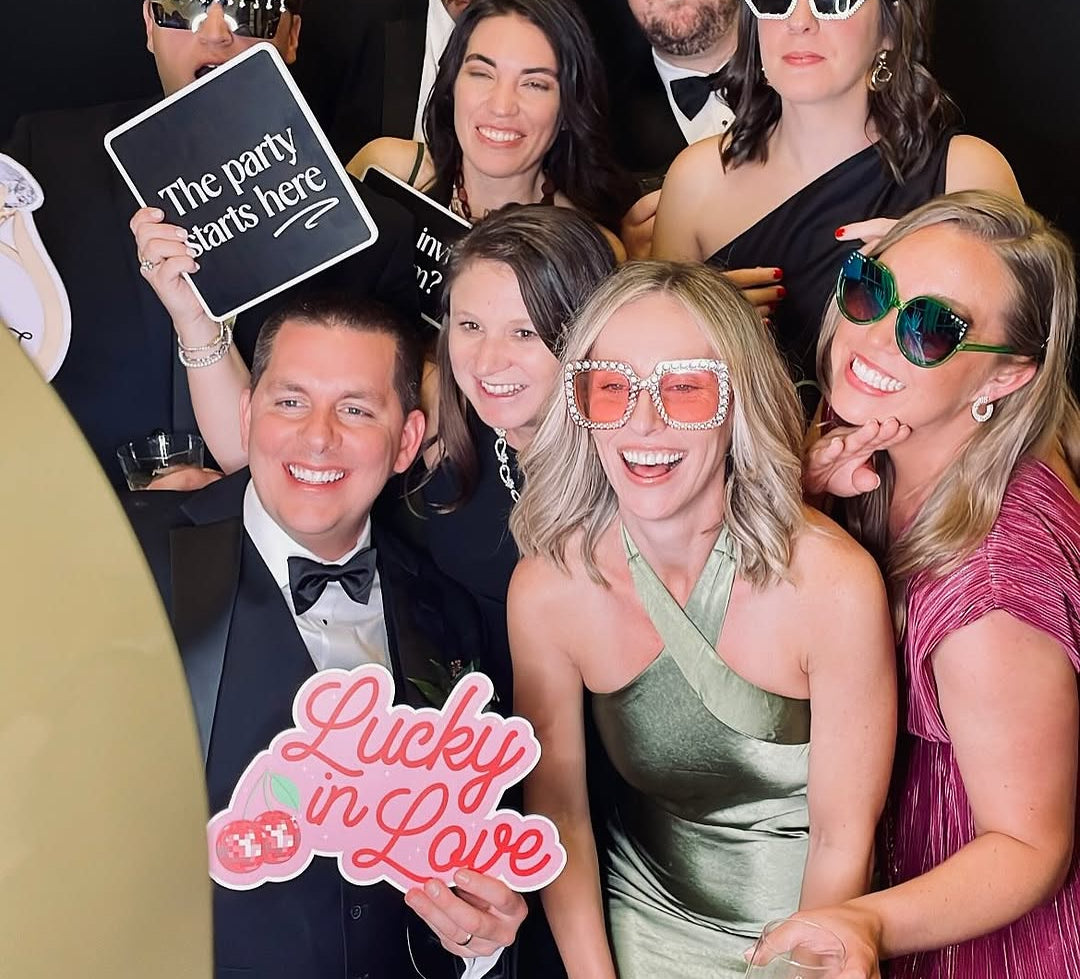 photo booth props by lush party studio