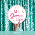 Load image into Gallery viewer, Photo prop sign with 'Mis Quince años' text by Lush Party Studio
