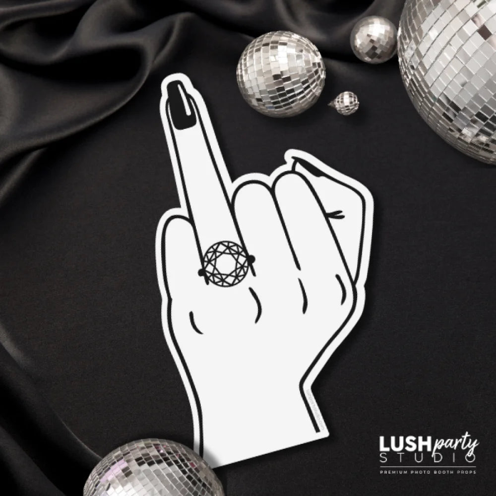 prop hand with a ring finger by Lush Party Studio.
