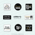 Load image into Gallery viewer, Set of same-sex themed photo booth props for men classy and elegant gay wedding props by lush party studio
