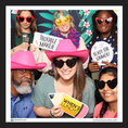 Load image into Gallery viewer, Group of people posing with school photo booth props by Lush Party Studio
