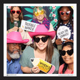 Load image into Gallery viewer, Group of people posing with school photo booth props by Lush Party Studio
